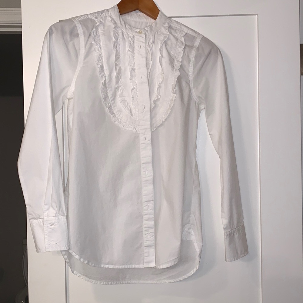 JCrew white button down. Size XS.